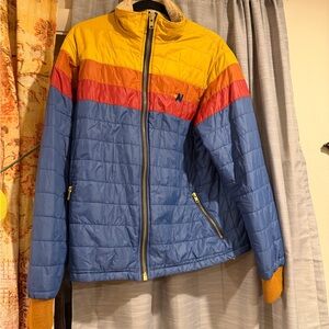 Aviator Nation Multicolor Puffer Jacket Men’s Size Small